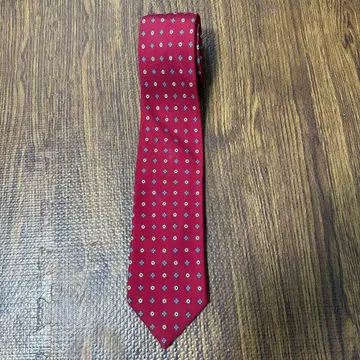 [ 미사용품 ] 마리넬라 빨간색 꽃무늬 넥타이