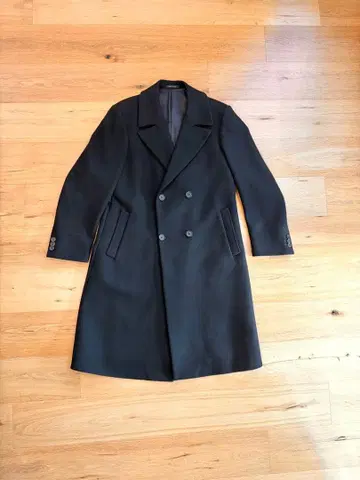 EMPORIO ARMANI 체스터 코트 더블 블랙