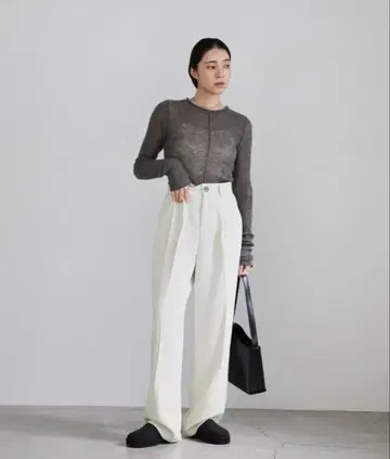 selectmoca 하이웨스트 센터 프레스 슬랙스