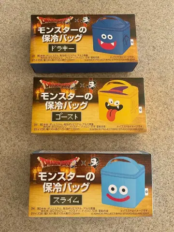 드래곤 퀘스트 x BOSS 몬스터 보냉 백 슬라임 드라키 고스트