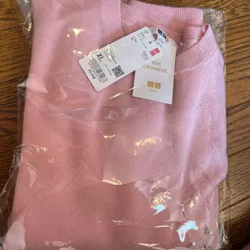 유니클로 2025년 가을 신작 여성용 크루넥 스웨터 핑크