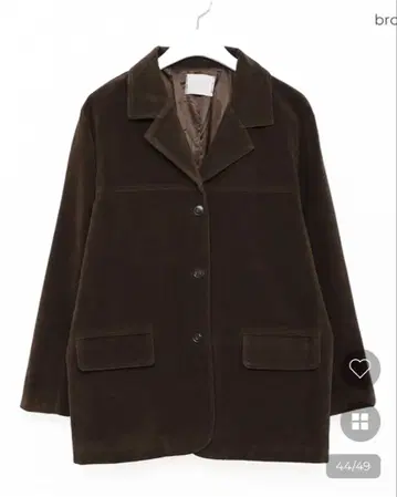 nugu lloomie 오버 사이즈 스웨이드 자켓 brown