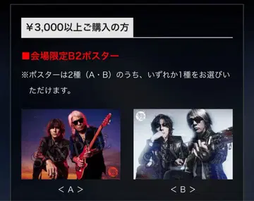 B'z FYOP 회장 한정판 포스터 B