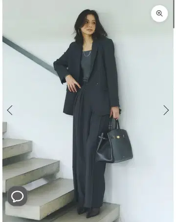 [ 미착용 새상품 택 포함 ] anuans 블랙 와이드 팬츠