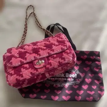 미사용 싱크비 Think Bee! 벨벳풍 백 보관 주머니 포함