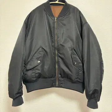 리버서블 MA-1 자켓 블랙 브라운