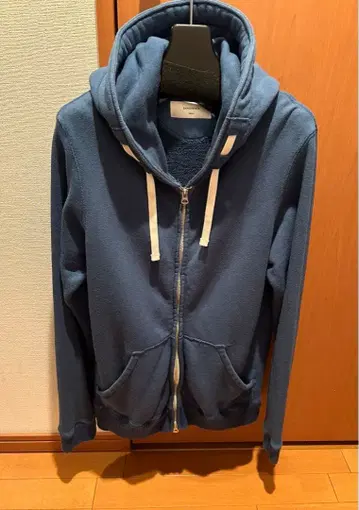 SANDINISTA 블루 후드 부착 후드티 (SMALL)