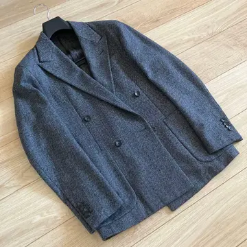 [ 컨디션 최상 ] Caruso butterfly 더블 자켓 차콜 44