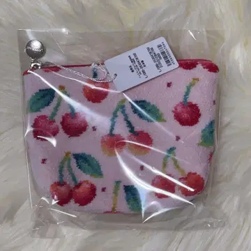 (미개봉 새상품) 러브리 바이 페이 페이 체리 도트 보트형 파우치 m
