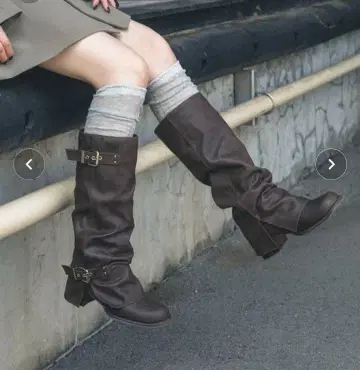 EVOL 커버 엔지니어 롱 부츠 M 브라운