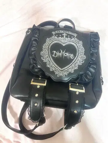 DimMoire HeartCore 프릴 미니 백팩 Black