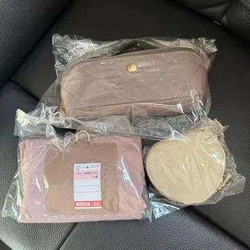 MUMU 시마무라 해피백 파우치 에코백 참 파우치 3종 세트