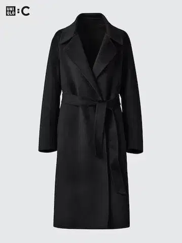 [ 새상품/미사용 ] 유니클로C 더블 페이스 랩 코트 XS