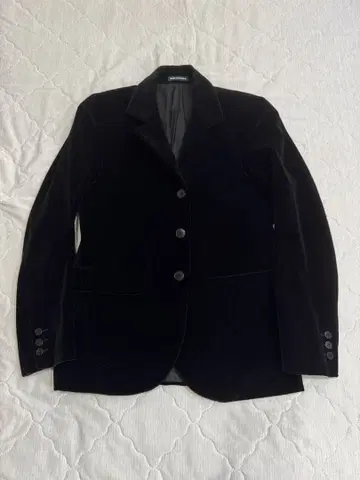 에네스베 벨로아 테일러드 자켓 블랙