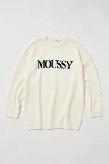 MOUSSY 화이트 스웨터 F 사이즈
