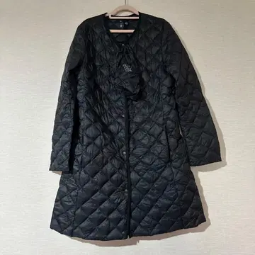 유니클로 L 블랙 검정 퀼팅 라이트 다운 자켓 코트