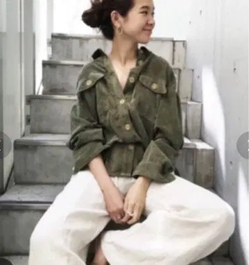 투데이풀 코듀로이 오버 사이즈 셔츠