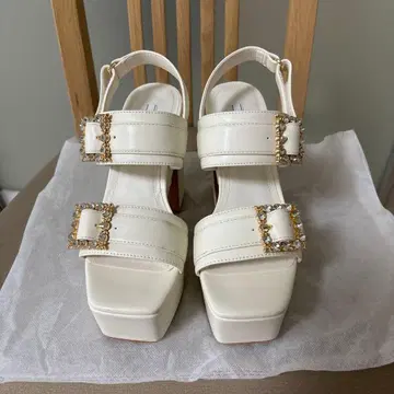 웨딩 신발 통굽 샌들