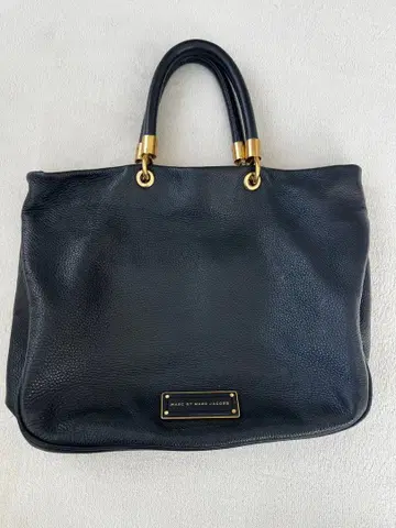 MARC BY MARC JACOBS 가죽 토트백 블랙