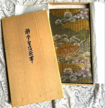 니시진 나가시마 세이오리 금박 후쿠로 오비 박스형