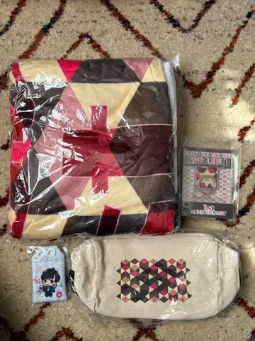 히로세 다이스케 성우부 1주년 이벤트 굿즈 담요 스마트폰 링 파우치