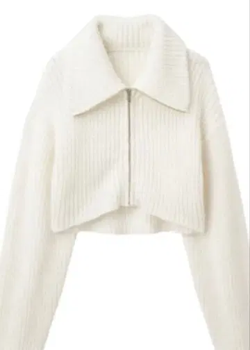 COCO DEAL 숏 집업 니트 블루종