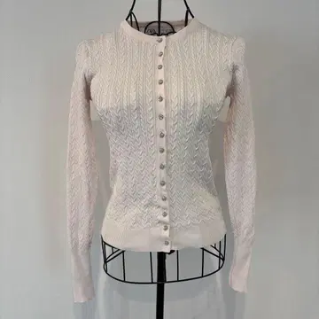 [ ZARA ] 아이보리 케이블 짜임 가디건