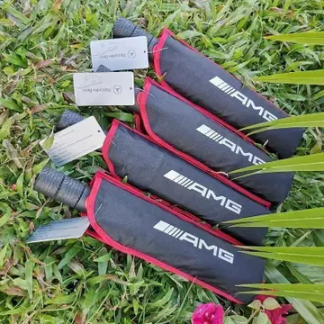 [AMG Mercedes] 접이식 원터치 점프 우산 블랙