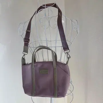 퍼플 숄더백 합성 피혁