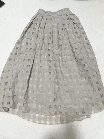 미라 오웬 Mila Owen 깅엄 롱 스커트 몇 회 착용