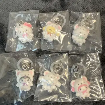 산리오 메지루시 액세서리 폭신폭신 스노우 컴플리트 세트