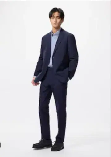 UNIQLO 감동 자켓&팬츠 라이트 셋업 네이비 XL