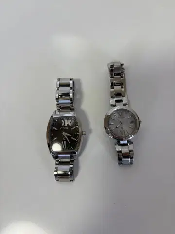 CITIZEN xc 시티즌 크로스시계 손목시계 전파 솔라 시계 2개