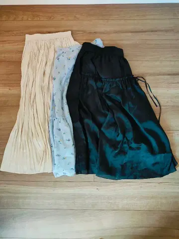 무릎 아래 스커트 3종 세트