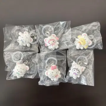 산리오 포근포근 스노우 마커 액세서리 6종 컴프