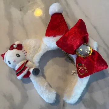 헬로키티 산타 머리띠 유니버셜