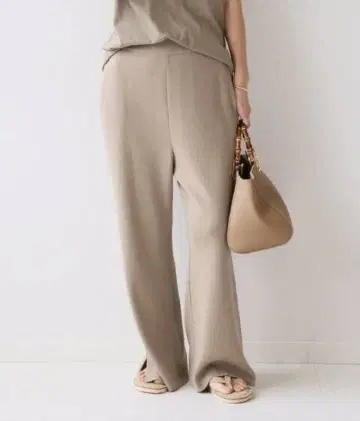 두지엠 클라세 Rib 팬츠 베이지