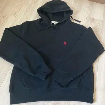 U.S. POLO ASSN. 블랙 후드티 S 사이즈