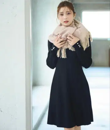 프로포션 바디 드레싱 리브 니트 원피스 S 사이즈