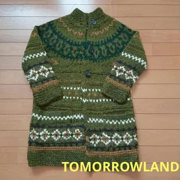 투모로우랜드 맥피 니트 코트 롱 가디건 손뜨개질