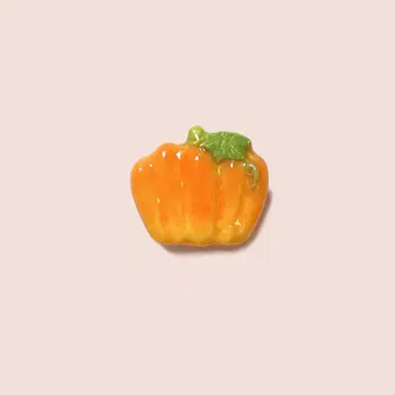 호박 오렌지 호박 오비 고정 띠 브로치