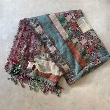 Iroquois 멀티 컬러 체크 무늬 스톨