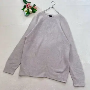 유니클로 [ L ] 상의 크루넥 스웨터 풀오버 긴팔 오버 사이즈