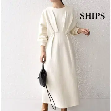쉽스 원피스 화이트 속기모 오가닉 코튼