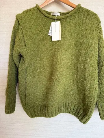 새상품 Green Parks furry rate 니트 그린