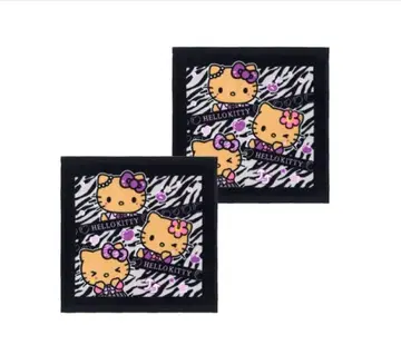헬로키티 제브라 패턴 타월 각 1개