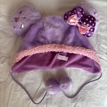 미니 마우스 팬캡 보라색 비쥬 포함