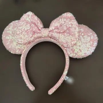 도쿄 디즈니 리조트 핑크 리본 머리띠