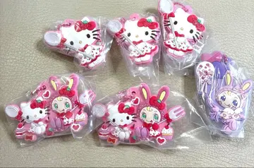 메조피아노 헬로키티 캡슐 러버 마스코트 6개 세트