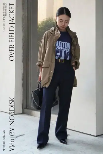 Y(dot) ap studio 별주 오버 필드 자켓